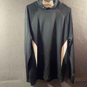 Under Armour Mens Mock Neck Long Sleeve Compression‎ Shirt Black coldgear xxl